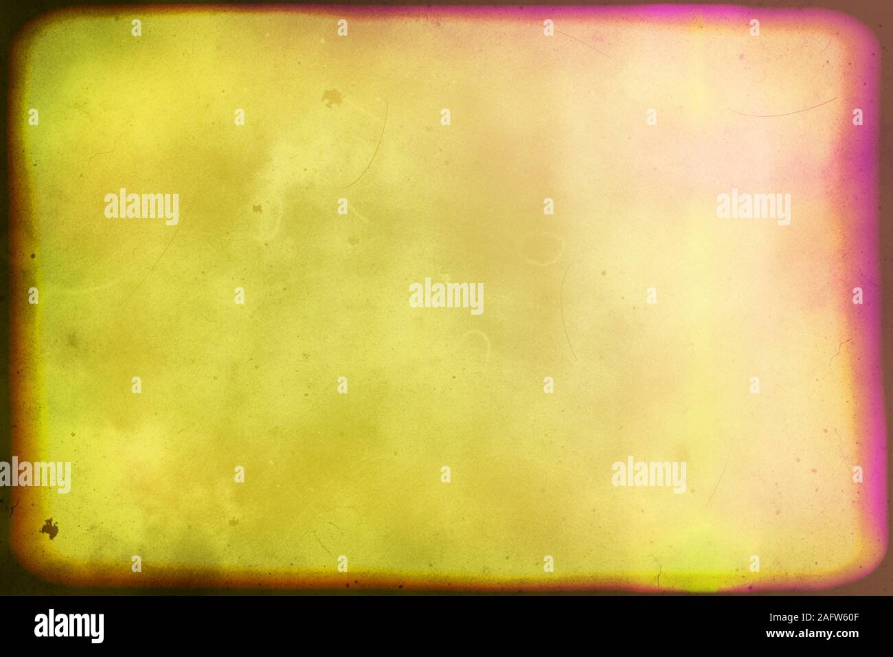 Nahaufnahme des bunten alten Film/Film leichte Undichtigkeiten Textur Hintergrund, Ansicht von oben (Hochauflösende 2D-CG rendering Illustration) Stockfoto