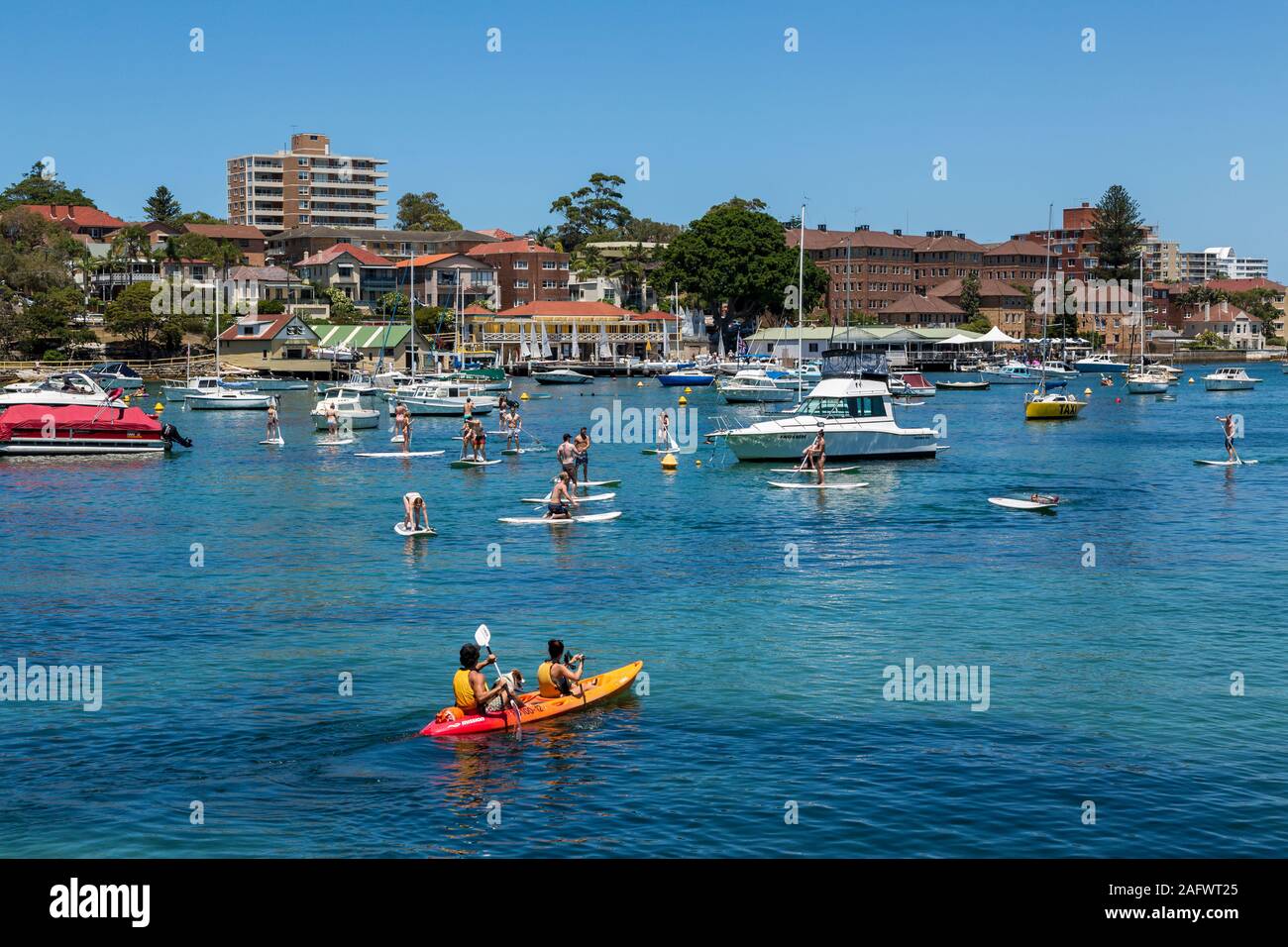 Wassersport, Manly Harbour, Sydney, Australien Stockfoto