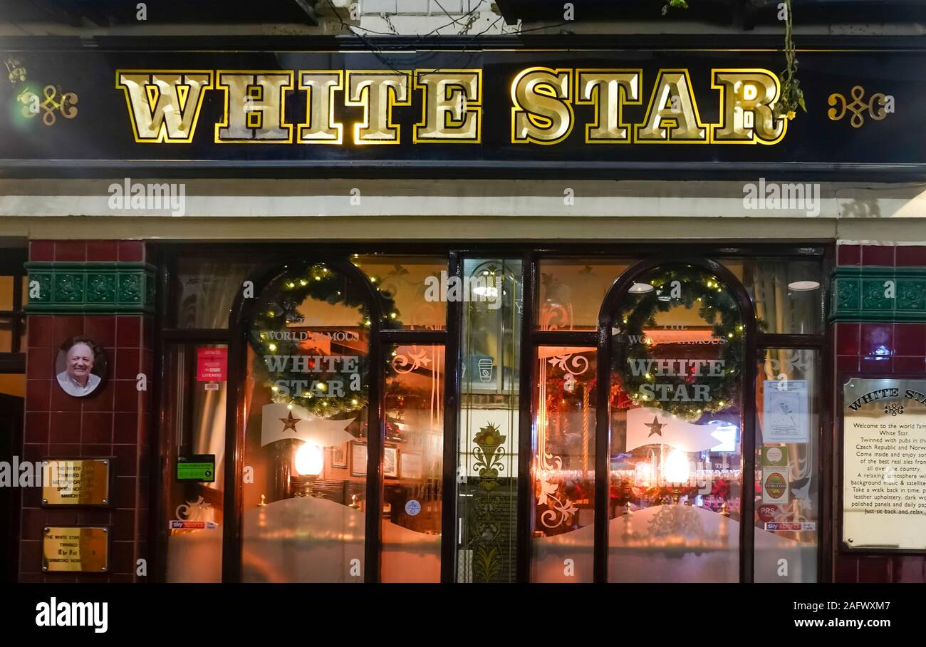 Der White Star Pub in Liverpool Stockfoto