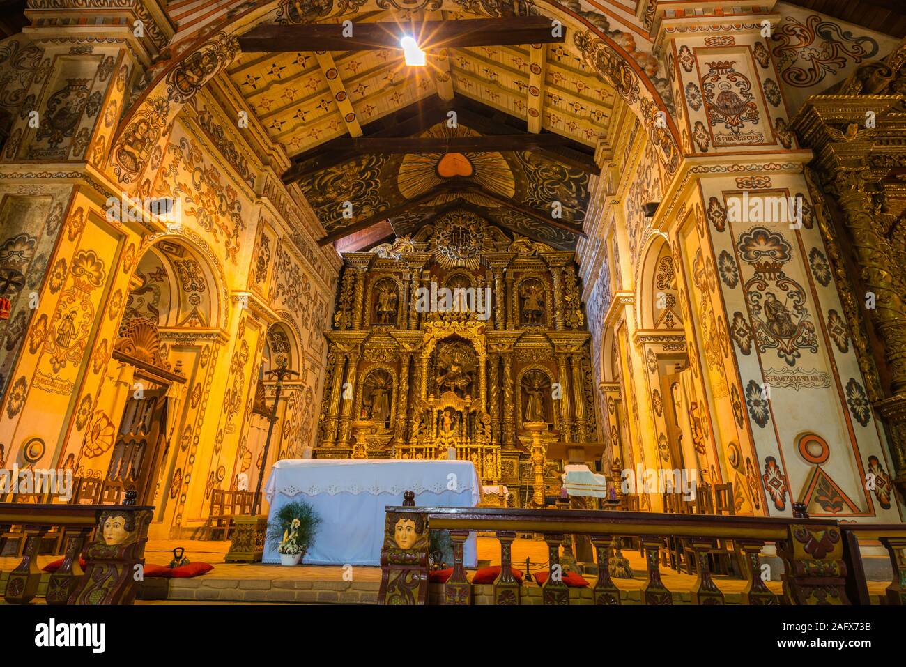 San Miguel de Velasco, Jesuitenmission, Jesuitenmission Circuit, UNESCO-Weltkulturerbe, östliche Tiefländer, Bolivien, Lateinamerika Stockfoto