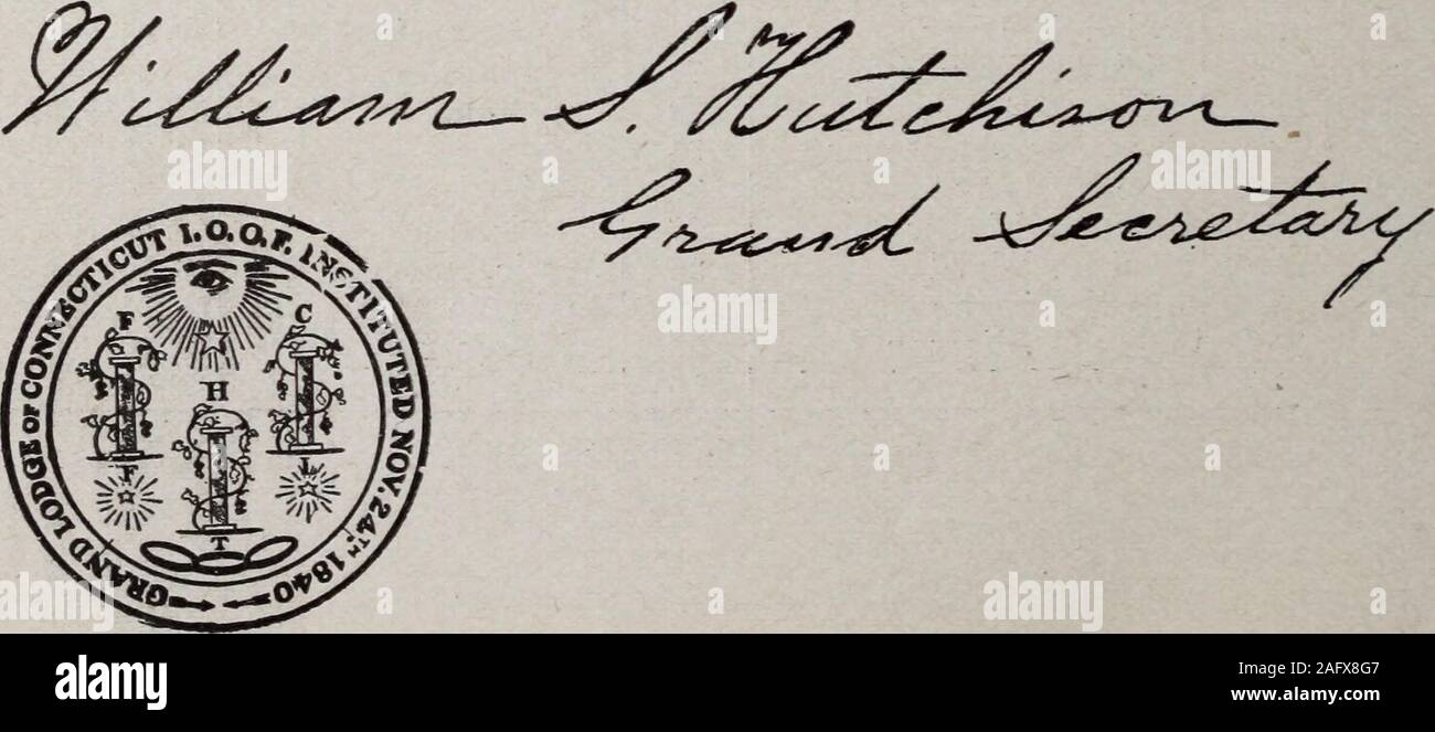 . Verfassung der Grand Lodge, I.O.O.F. des Staates Connecticut. 7 Berlin 2, 7, 29,48 11 MissArta L. Gilbert 45 Plainville 24, 41, 45, 12 Frau Gertrude E. Wilcox 12 Middletown 11,12,18, 54, 58, 13 Frau Jeannie H. Winne 10 Essex 10, 53, 14 Frau Dora C. Haar 46 Stony Creek 40, 46, 15 Frau Elizabeth Nelson 17 Southington 17, 31, 16 Frau Charlotte Crosby 55 Norwalk 32. 42, 52, 55, 17 Frau Sarah A. Jeffers 28 Jewett City 21, 28, 33, 57, 59 18 Frau Eulodia Bush 23 Milford 22, 23, 19 Frau Catherine Arnold 47 East Hartford 34, 36. 38, 39, 47 State Instructress, Mary E. Finkle, Präsident, Assembl Stockfoto