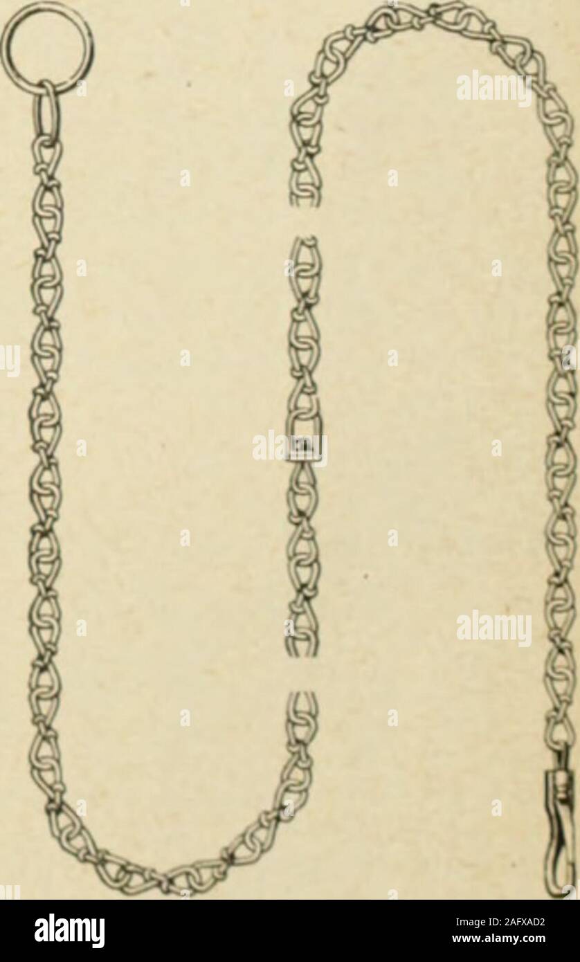 . Le Juillet-Decembre quincaillier (1907). ONEIDACOMMUNITY LIMITED NIAGARA FALLS, Ontario CHAINES eine LICOUSAMERICAINES Faites en longueurs de 41 et 6 pieds. Douze grandeurs Munies de Notre anneau de fernietu Re, permettant un illimitc ajusta-ge. Miinuluoliiricr&gt;. dc Pieges ein gibier, Chaines ein vaches, Accessoires d Etables, Longes dAttache, Chaines a L icous, pour Chiens et Che - Nils, Chaines ein Billots, Chaines eines Gehäuses. CHAINES ein VACHES. Nos Chaînes sind Fortes, Gebrauchsgüter, Schläuche, et faciles eine ajuster. Elles pas nirritent lanima) et n £ - chauttent pas Sohn Cou. Les schwenkt nadherent pas Parla rouille Stockfoto