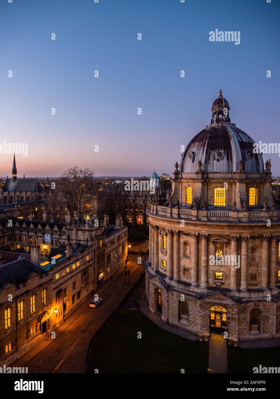 Radcliffe Square, nahe, mit, Brasenose College, Radcliffe Camera, Oxford University, Oxford, Oxfordshire, England, UK, GB. Stockfoto
