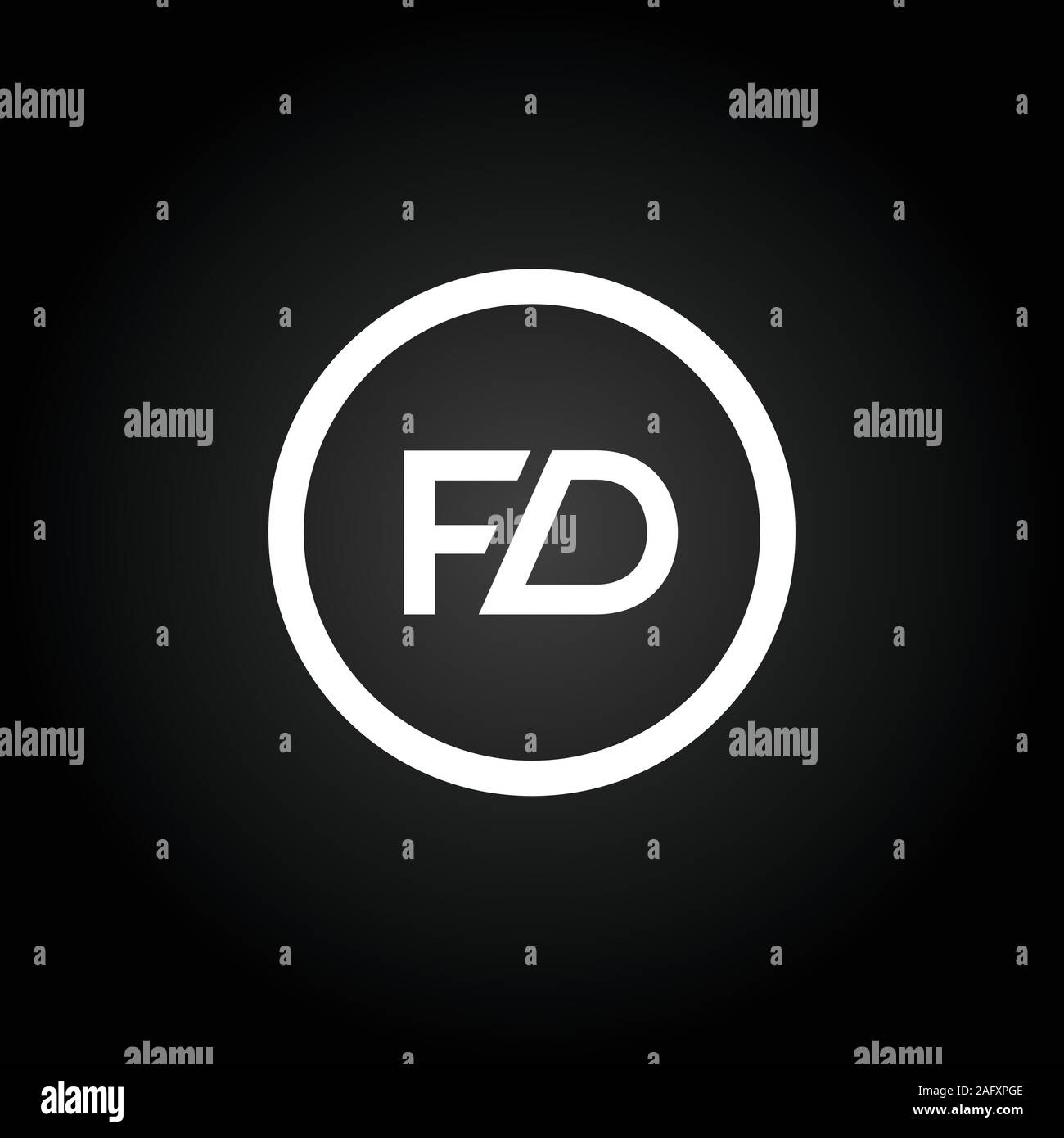 Erste FD Schreiben verbunden Logo. Kreatives Schreiben FD modernen Business Logo Vektor Vorlage. FD Logo Design Stock Vektor