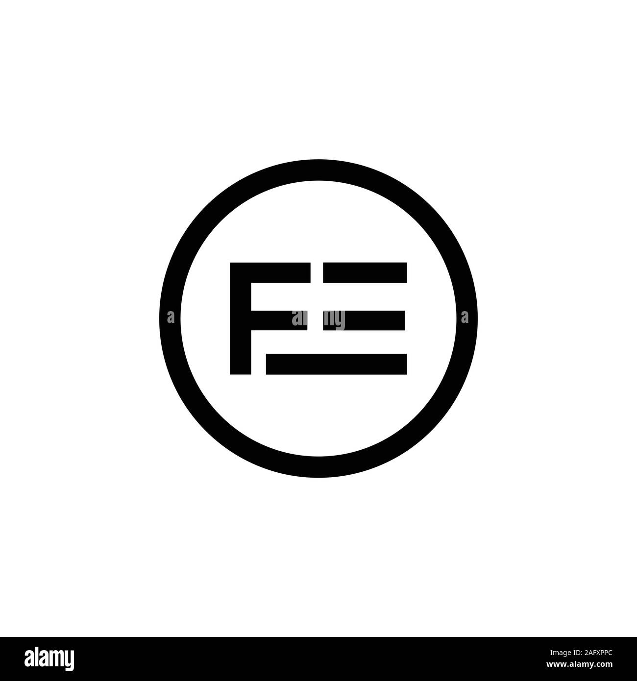 Erste FE Schreiben verbunden Logo. Kreatives Schreiben FE moderne Business Logo Vektor Vorlage. FE Logo Design Stock Vektor