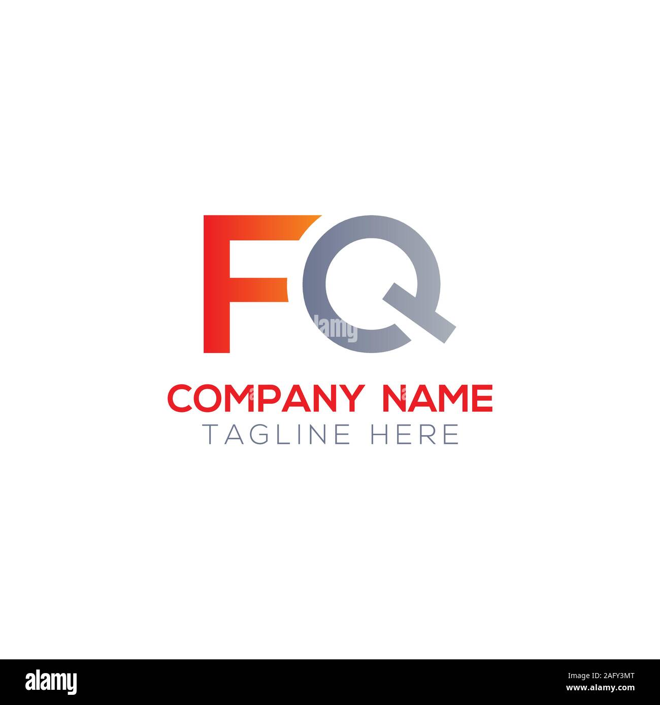 Erste FQ Schreiben verbunden Logo. Kreatives Schreiben FQ modernen Business Logo Vektor Vorlage. FQ-Logo Stock Vektor