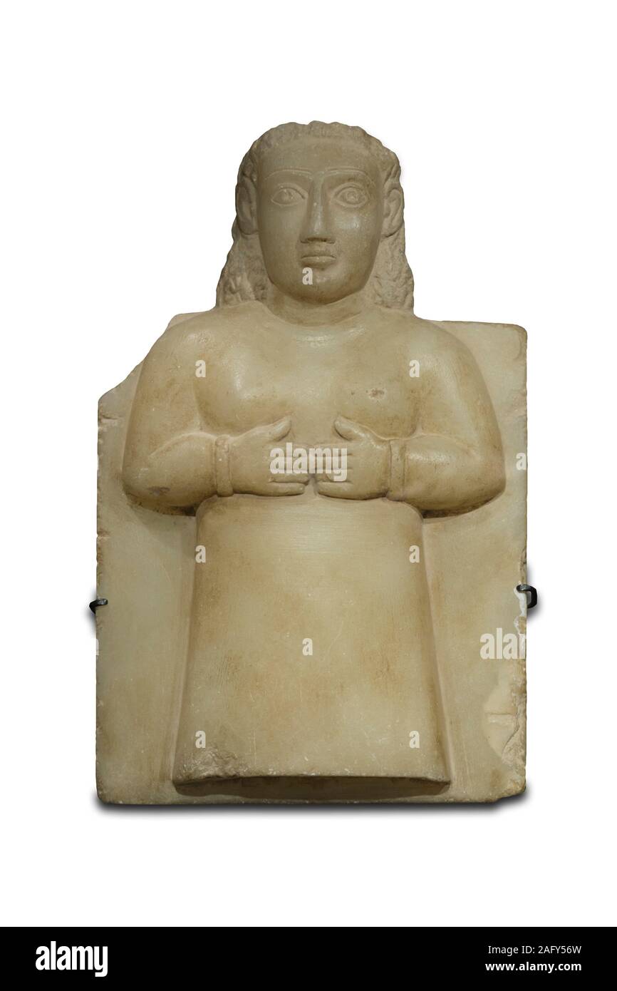 Relief mit weiblichen Figur. Im Süden der Arabischen Halbinsel. 3. Jahrhundert v. Chr.. Bauer Sammlung Stockfoto