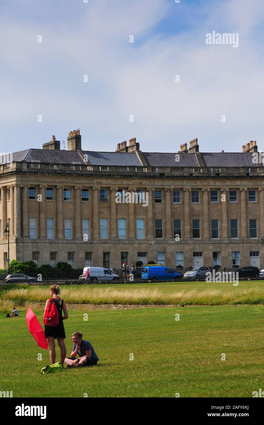 Royal Crescent Bath England UK Stockfoto