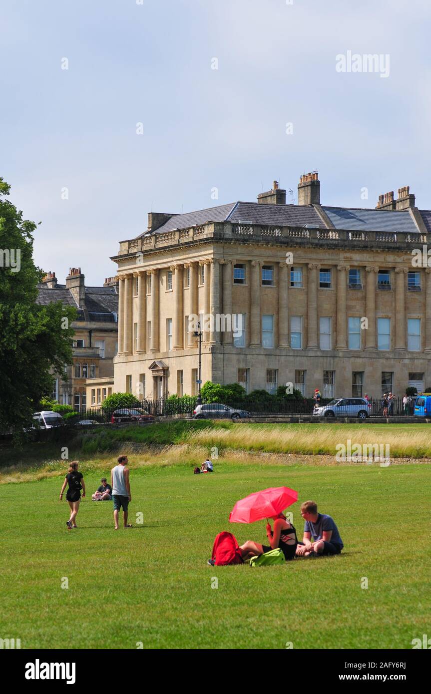 Royal Crescent Bath England UK Stockfoto
