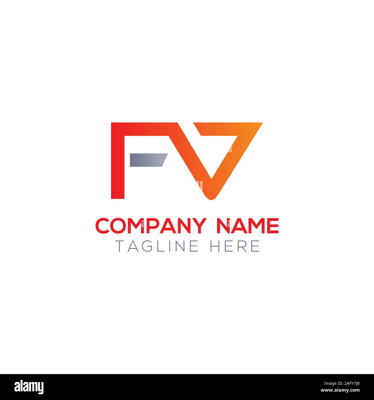 Erste FV Schreiben verbunden Logo. Kreatives Schreiben FV modernen Business Logo Vektor Vorlage. FV Logo Design Stock Vektor