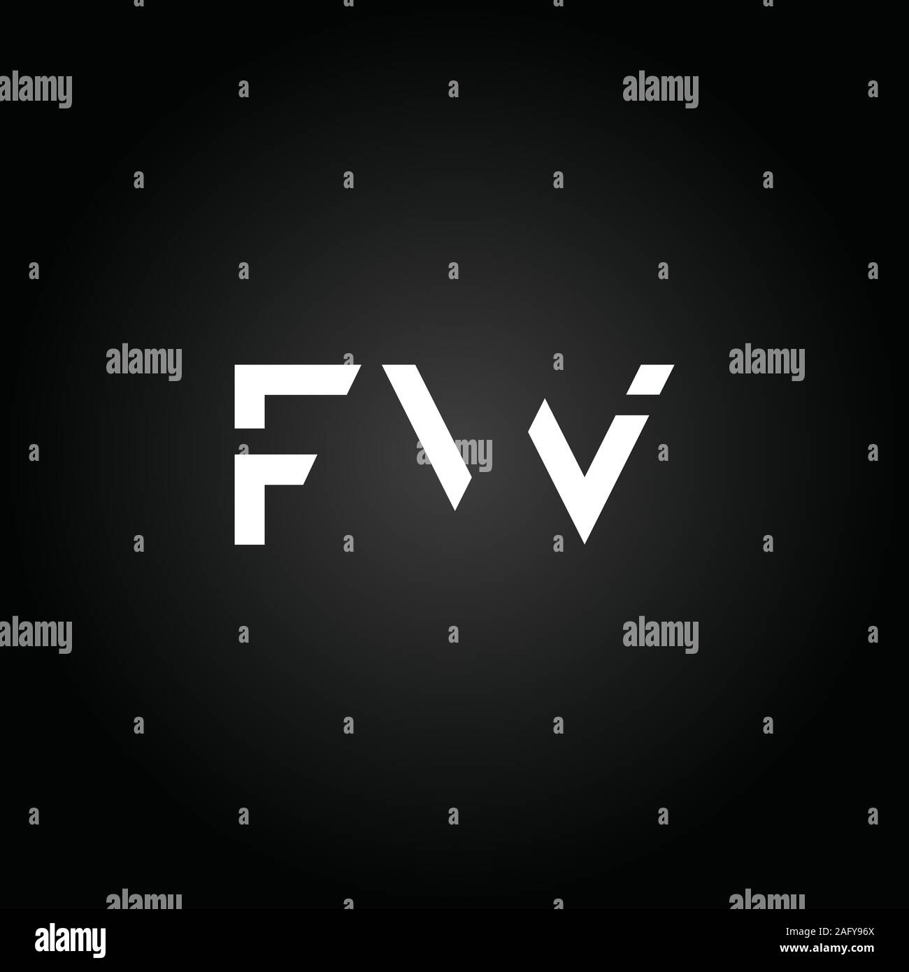 Erste FW Schreiben verbunden Logo. Kreatives Schreiben FW modernen Business Logo Vektor Vorlage. FW-Logo Stock Vektor