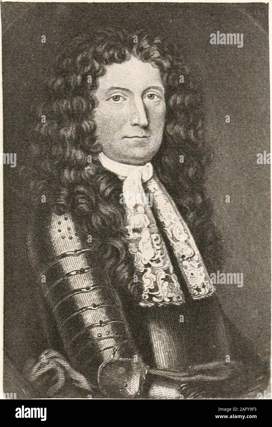 . Die Gründer; Porträts von Personen, die im Ausland geboren, die zu den Kolonien in Nordamerika, die vor dem Jahr 1701 kam, mit einer Einleitung, Biographische Skizzen und Kommentare zu den Porträts. s. Buthe war schwach, und bald zurückgetreten. Er starb im Februar, 1713/4, und wurde in der 27. an der St. Annes Soho, Westminster - ein Teil von London durch die habenichtse Hugue besucht begraben. Andros verheiratet, drei Mal, aber keine Kinder. Lady Andros starb, 22. Januar 1687/8. Seine secondwife war Elizabeth Crispe, seine dritte war Elizabeth Fltz - Herbert. Herr Whitmore, in seinen Memoiren von Andros, vor - für den Prinzen Gesellschaft, schreiben Stockfoto