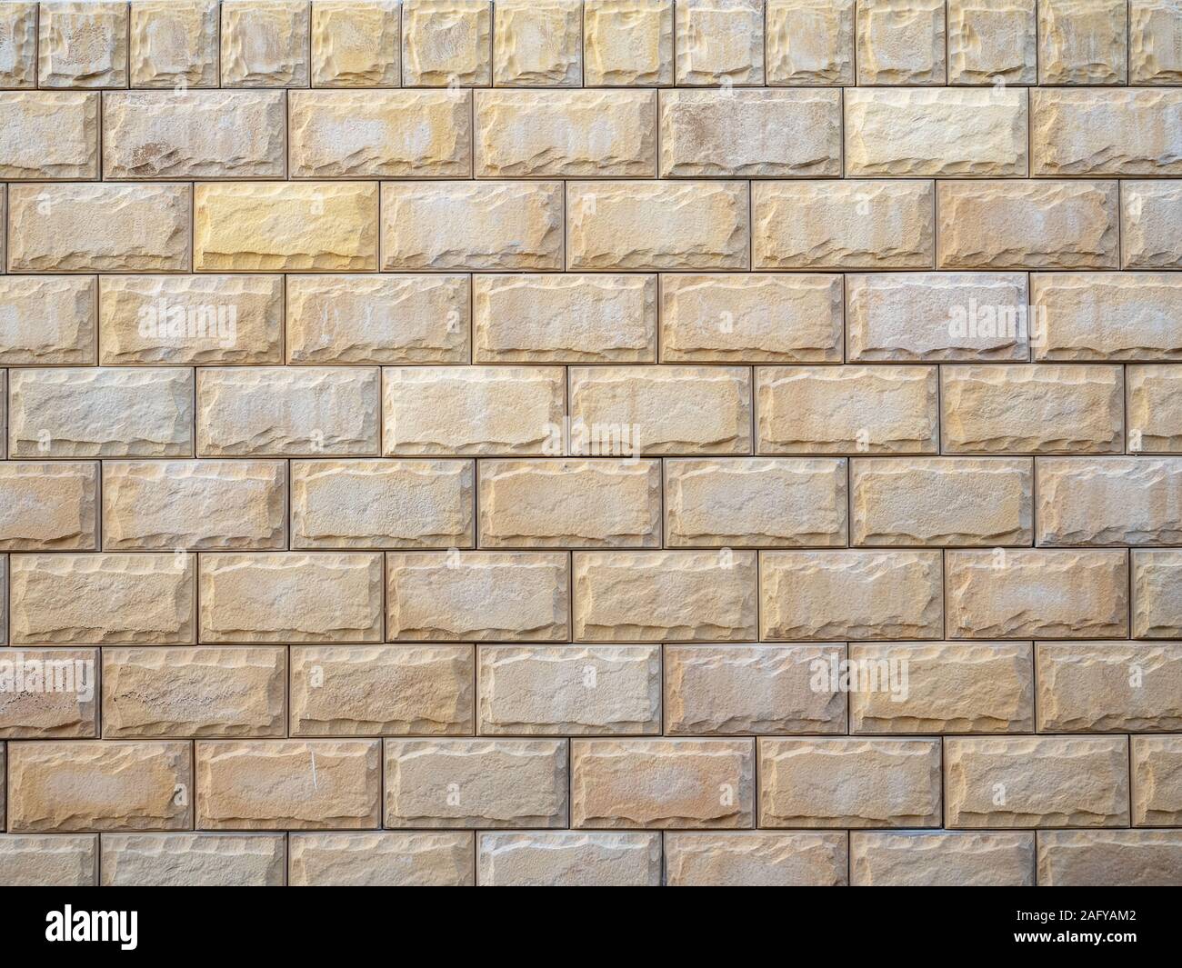 Textur von dekorativen Stein für das Schlichten Fassaden der Häuser und Zäune Stockfoto