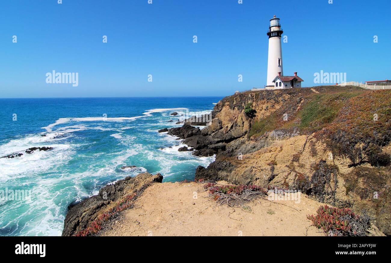 Pigeon Point Light Station oder Pigeon Point Lighthouse Stockfoto