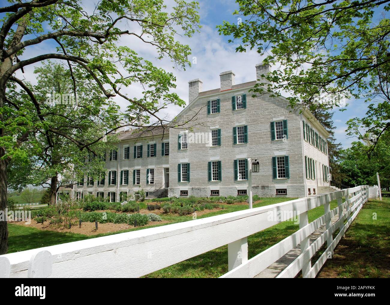 Historische Shaker Village von Kentucky Stockfoto