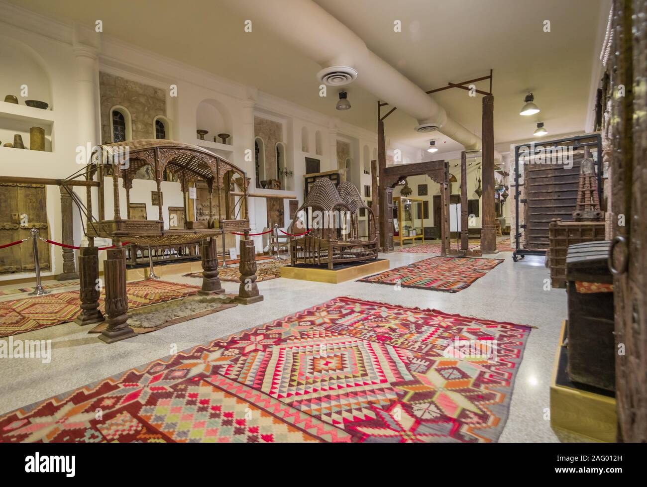 Umfasst eine Fläche von 530.000 m², der Sheikh Faisal Bin Qassim Al Thani Museum stellt die umfassendste Sammlung von Artefakten in Katar. Stockfoto
