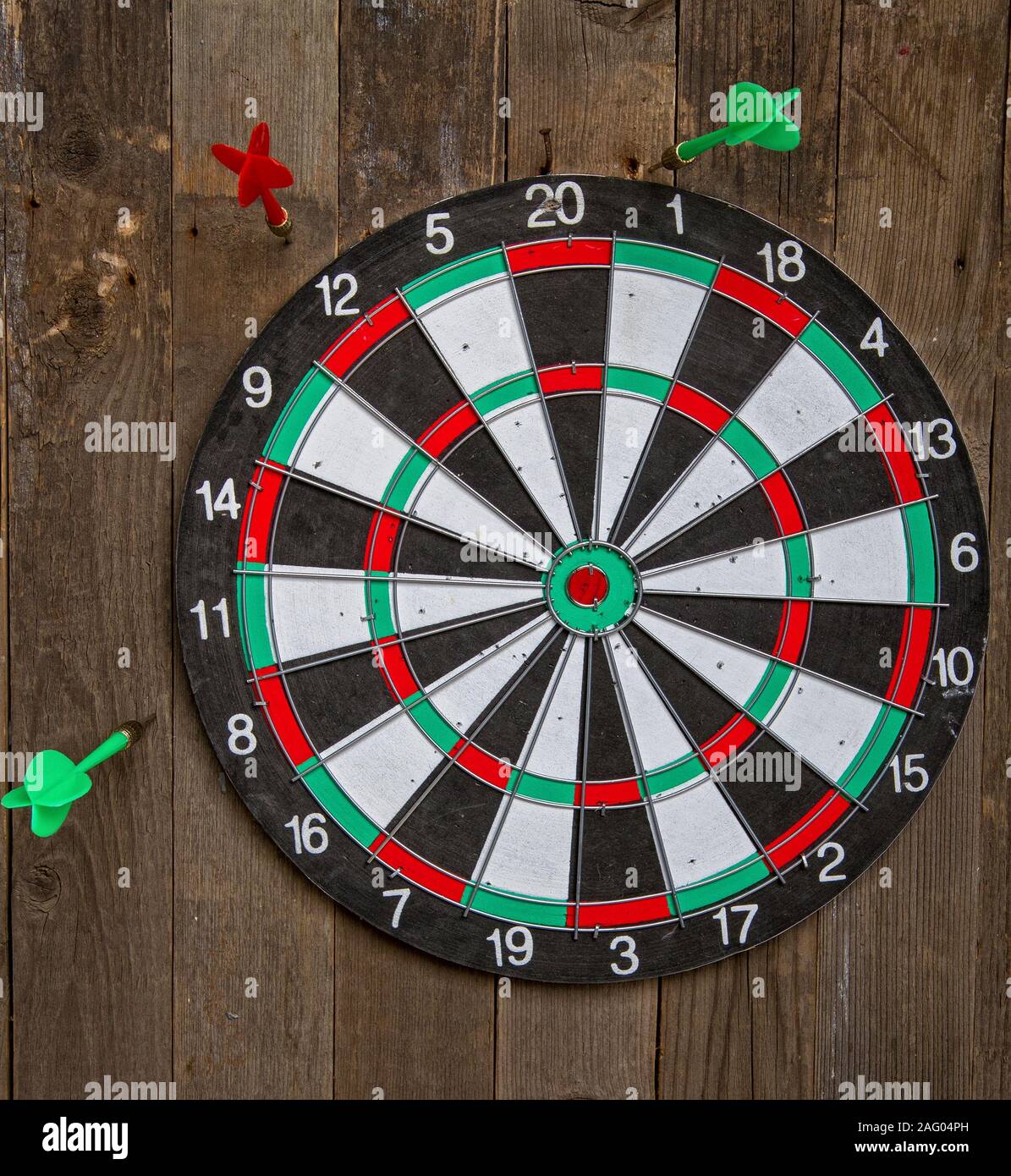 Klassische darts Target Stockfoto