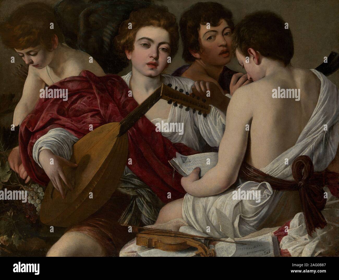 Die Musiker, 1597. Stockfoto