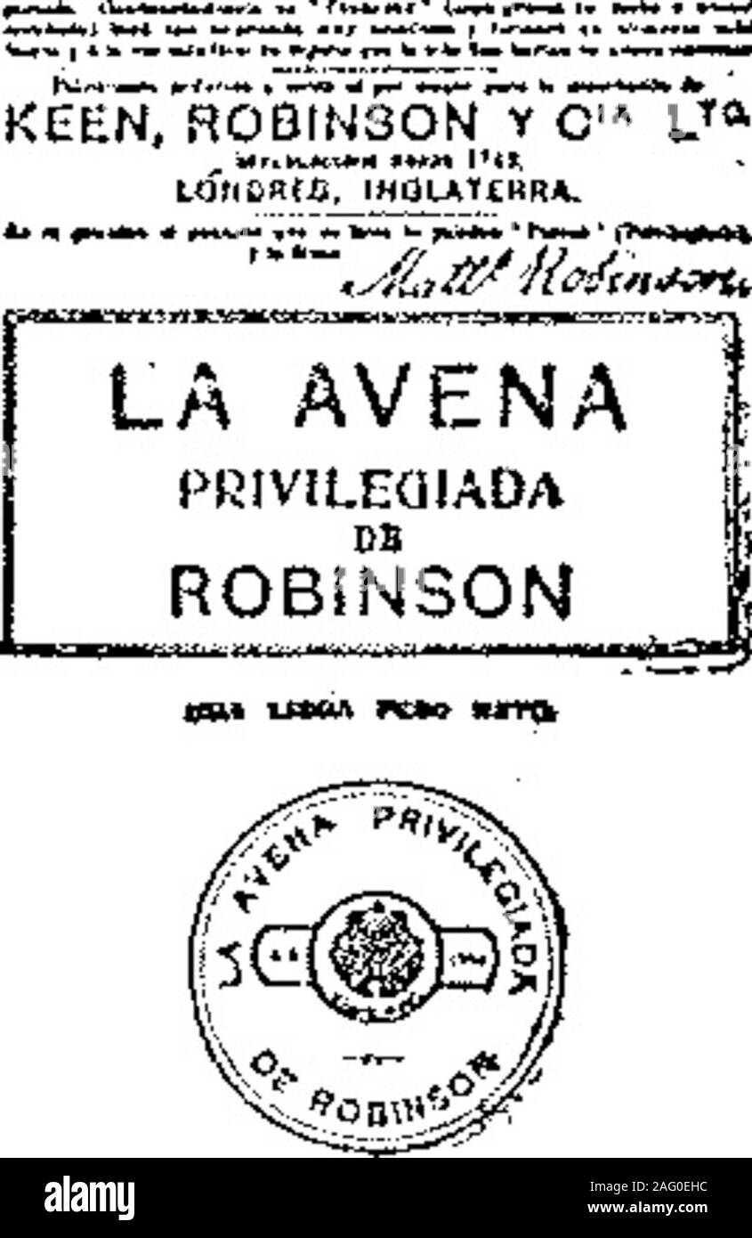 . Boletín Oficial de la República Argentina. 1909 1 ra sección. LA AVENA ROBINSON Fíbiaro PRIVILEGIABA DE 25 DE 1909. - Compañía Ganara! Da Fósforos. - Cuadernos, ciass 72. v4 maízo. 25.605 ÁaiU b" "Ich? I s d: o i s Li Afila a&s SS.S93"" Ganadora Marzo 1° de ígw.- Mennod Freres.-Kunst-1 35 de Febrero 190 q. w. j. Ktngsland queculos de las clases, 9, 14, 16, 58, 79 y Especial - comerda bBjo e! Rubro Emoíra Tcol Campa-mente jabonea líquidos y" paratas para su as-ay Artículos de Saa Classa 16, 25. 32 y 42. Ich clasa tribudon, 22. v 8 Marzo. ¡ J v-5 marzo Acia N° 25 606}i BISO.? ich Marzo Io de 1909.- mamad Fíé Stockfoto