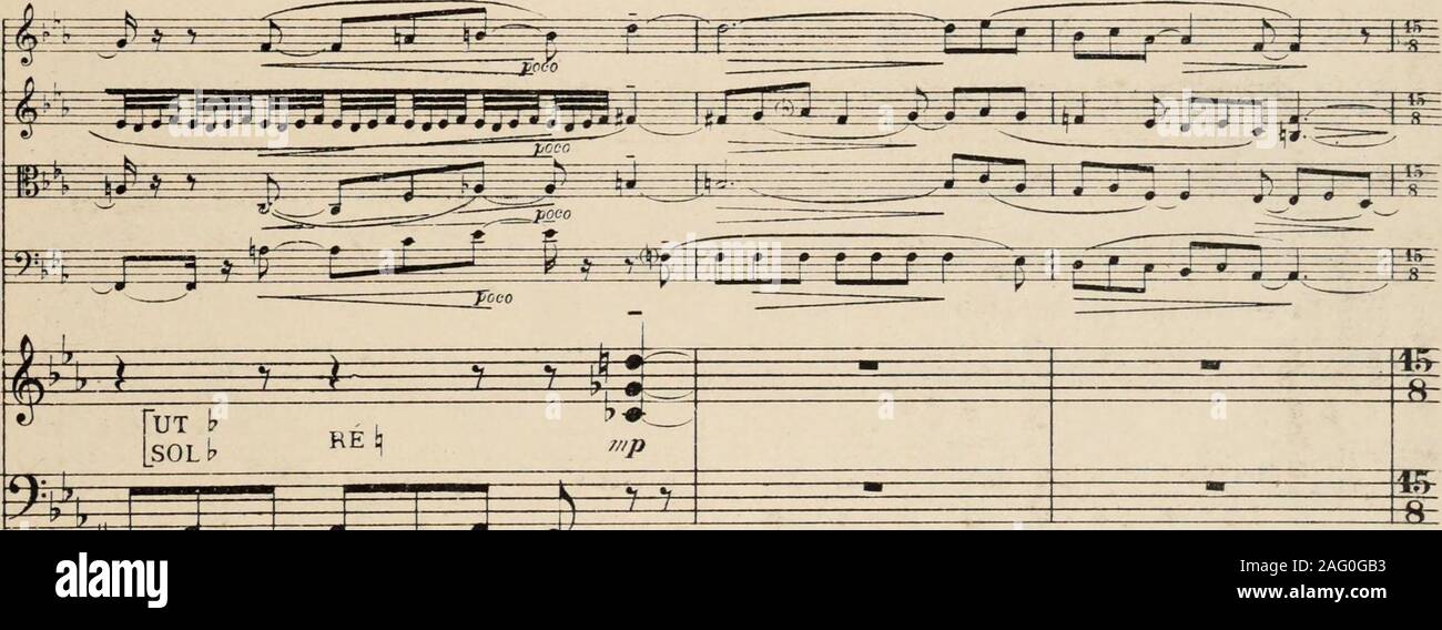 . Quintette en ut Mineur pour Deux violons, Alto, Violoncelle, et Harpe. V TL1?: ^l^=^^^ ± Poeo mf keine l&gt; ntoJ4Li " A132 Stockfoto