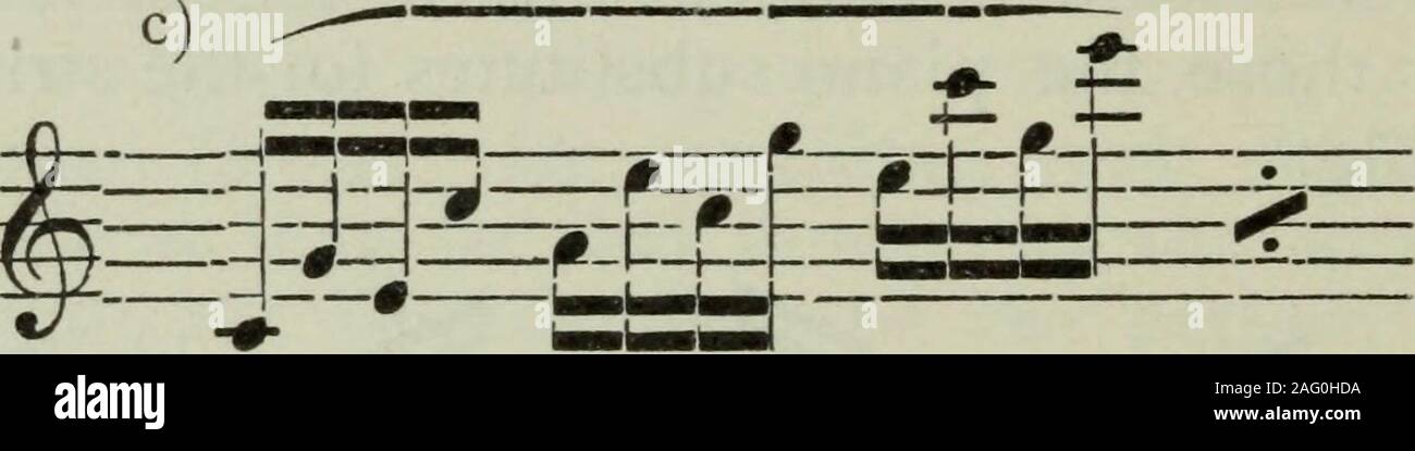 . Katechismus der Orchestrierung: (Einführung in die Instrumentation). b)-4-4-4 - Wenn 0-+-&S --&gt; "VQK L-*f&t=z-j-L-M-Jr^ JEzBE II^ spp. etc.^= m W muss als unverwechselbare piano Funktionen betrachtet werden, nun ersetzt, Orchester schreiben, um insgesamt differentmethods. Hier Erfindung hat sich spielen; nur die limitsabove und unten und die rhythmische Bewegung (semi-Achtelnoten, sextuplets usw.) müssen beibehalten werden. Zum Beispiel: KAPITEL II. Das klassische Ideal. Stockfoto