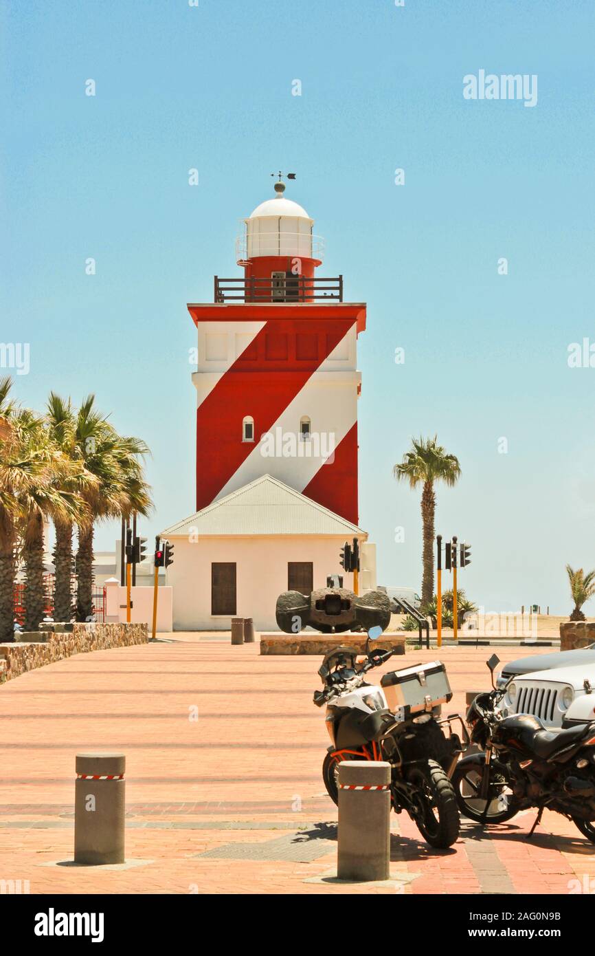 Mouille Point auf der Sea Point Promenade in Kapstadt, Südafrika. Stockfoto