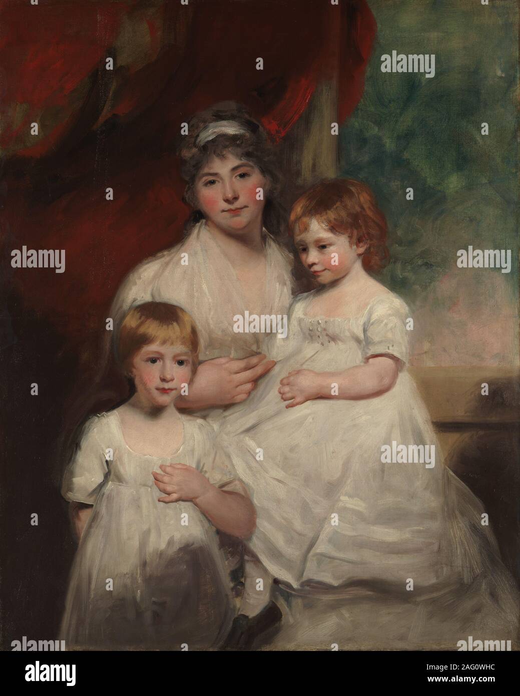 Frau John Garten (Ann Garten, 1769-1842) und Ihren Kindern, John (1796-1854) und Ann Margaret (geb. 1793), 1796 oder 1797. Stockfoto