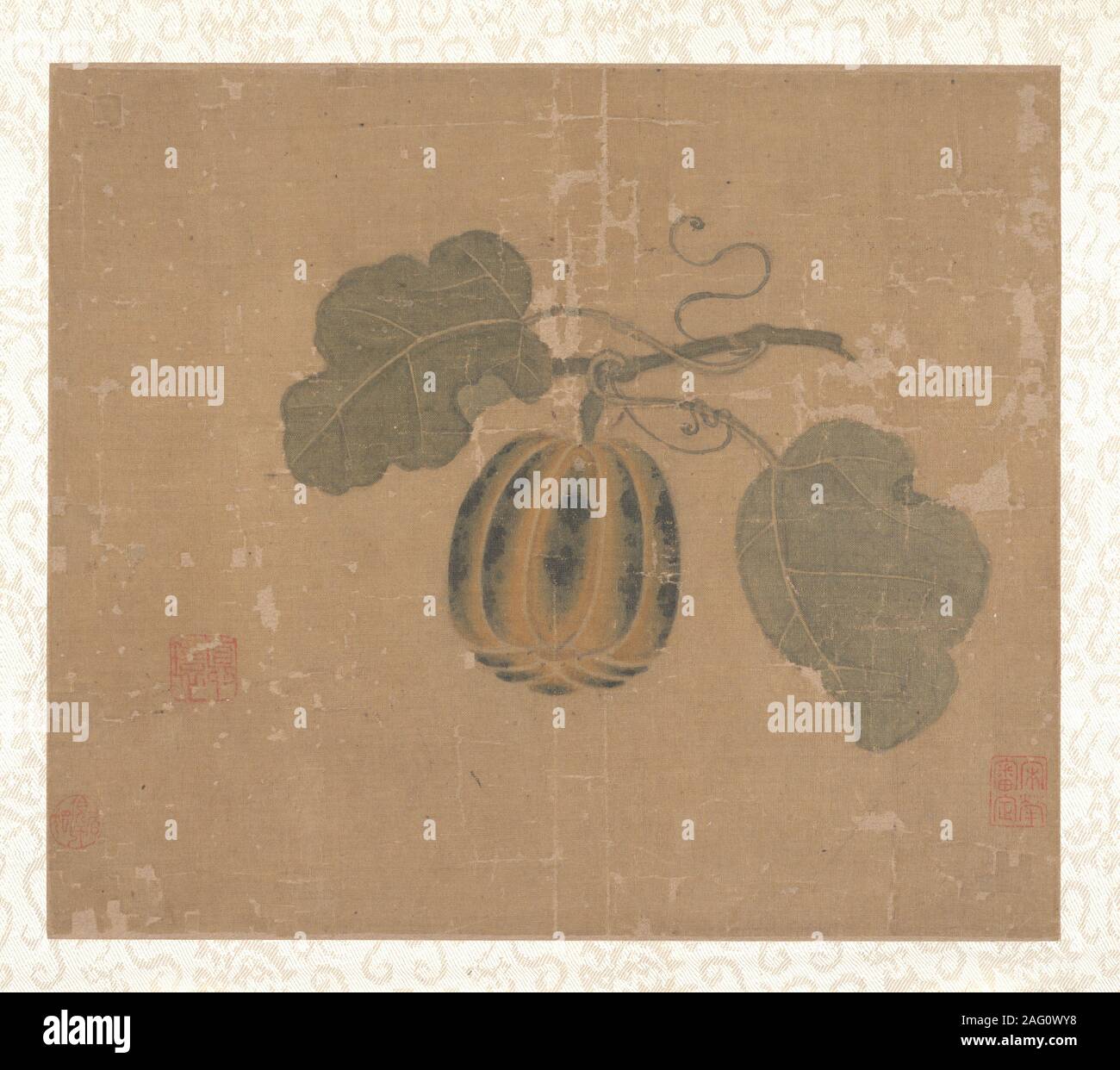Squash. Im Stil von Zhao Chang (Chinesisch, Aktiv 10. bis 11. Jahrhundert) Stockfoto
