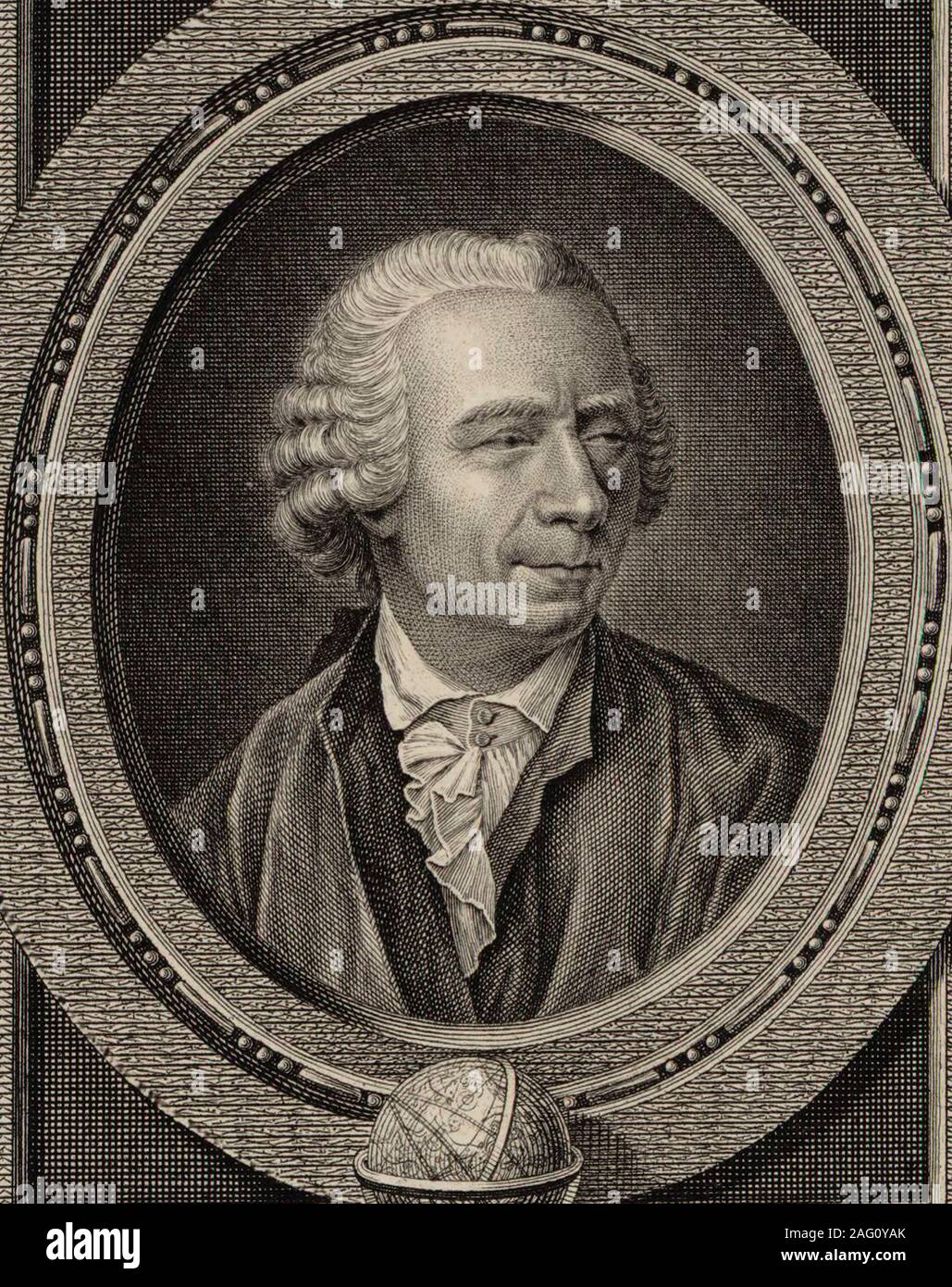 Portrait Der mathematican Leonhard Euler (1707-1783), 1790. Private Sammlung. Stockfoto