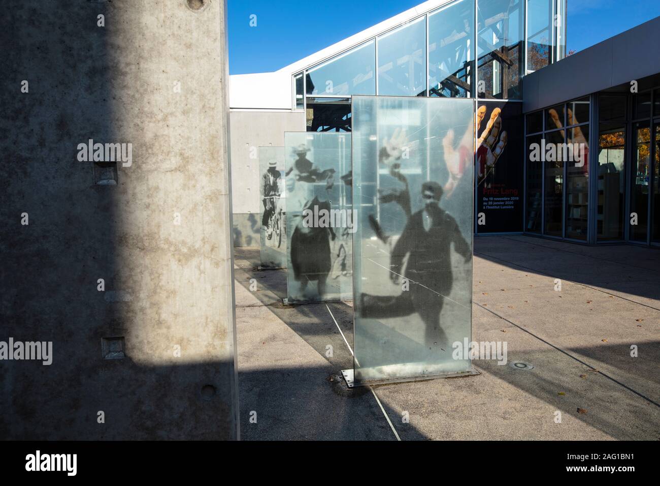 Lyon, Frankreich, Europa, 6. Dezember 2019, mit Blick auf das Institut Lumière Kino, Archiv und Museum Complex Stockfoto