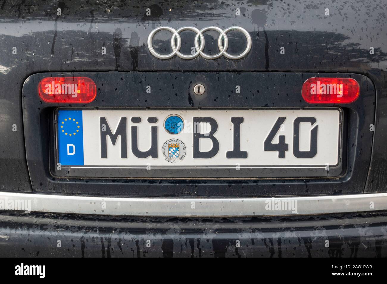 thumbnail image 2 of Z Plates Audi Ingolstadt Front German License Plate – Unique Number, US Made 2 of 5