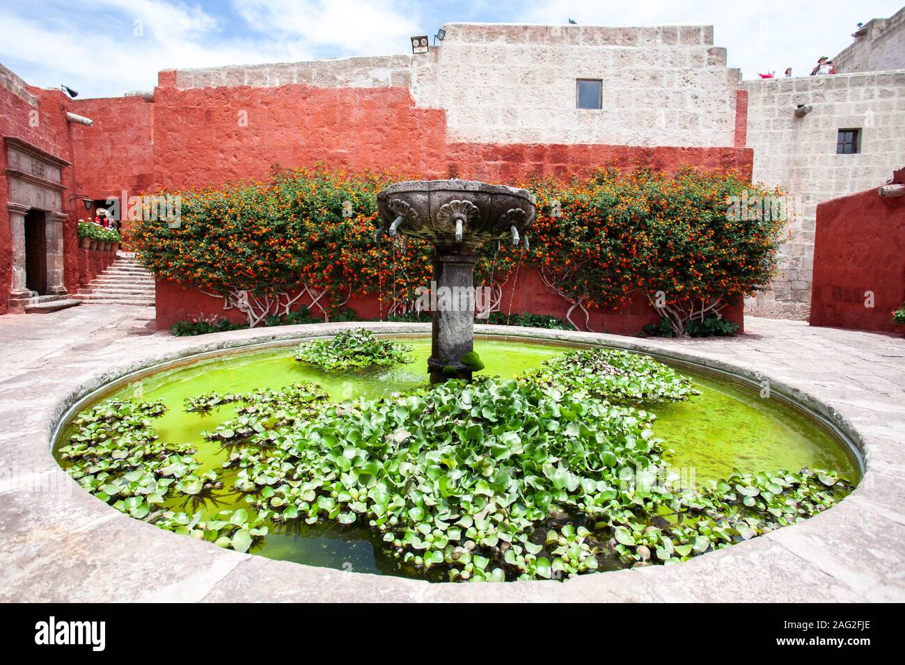 Brunnen in Kloster Saint Catalina, Arequipa, Peru Stockfoto