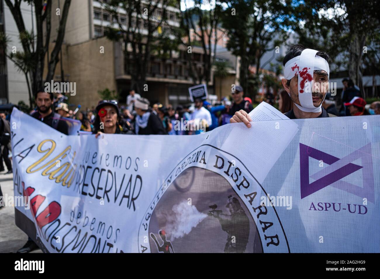 Paro Nacional 4. Dezember 2019 Stockfoto