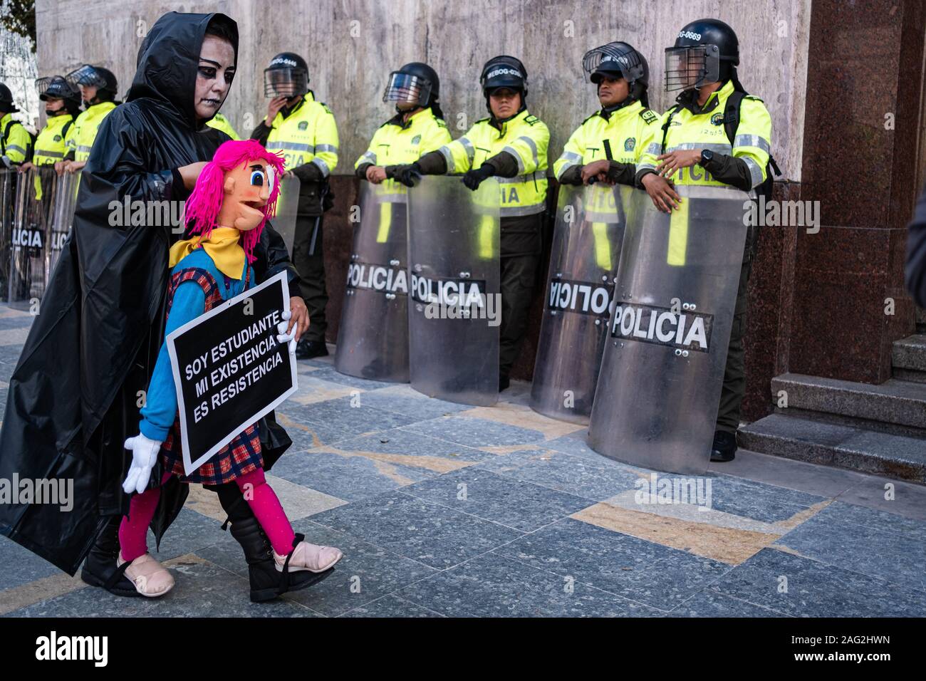 Paro Nacional 4. Dezember 2019 Stockfoto