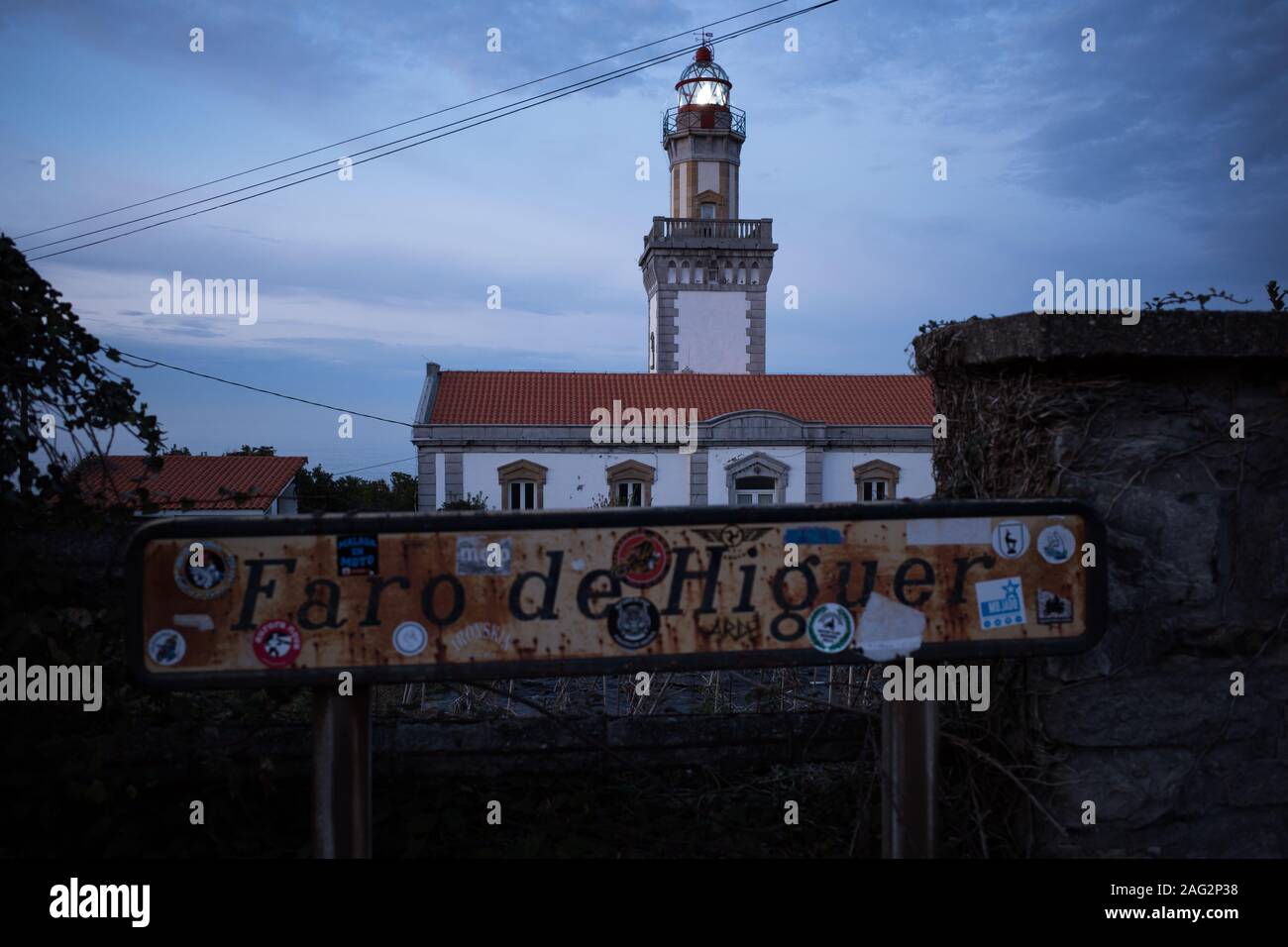 FARO DE HIGUER SPANIEN - hondarribia - Leuchtturm - SPANISCHE ATLANTIKKÜSTE © Frédéric BEAUMONT Stockfoto