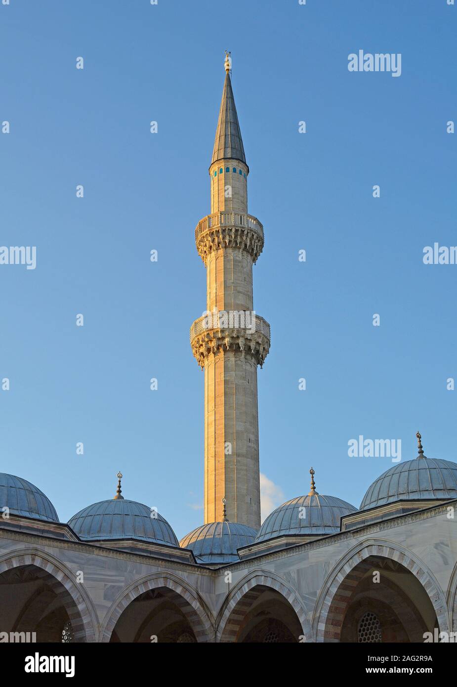 Das 16. Jahrhundert Suleymaniye Moschee, die Größte osmanische Moschee in Istanbul, Türkei Stockfoto