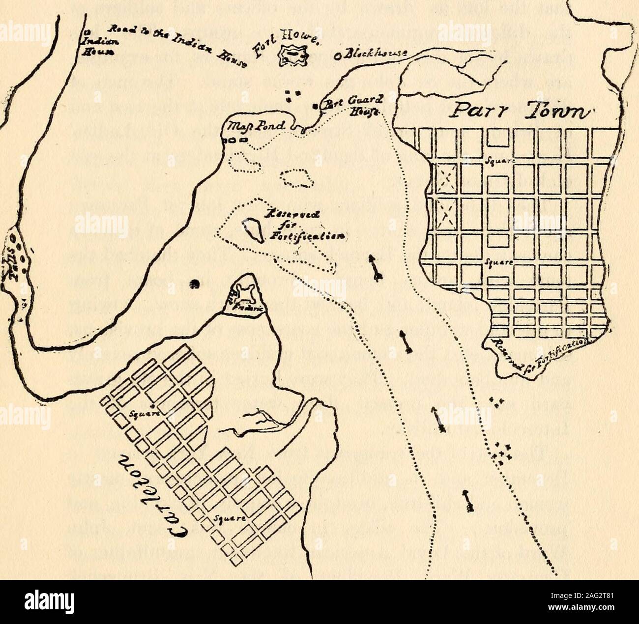 . Der Fluss St. John, seinen physischen Merkmalen, Legenden und Geschichte, von 1604 bis 1784. d Queensbury. Könige amerikanischen Dragoner, Pfarrei von Prinz William. Queens Rangers, in der Gemeinde von Queensbury. Könige American Regiment, Gemeinde von Canterbury. Pennsylvania Loyalisten, Pfarrei von Southampton. De Lanceys 1 Bataillon, Pfarrei von Woodstock. DeLanceys 2 Bataillon, Pfarrei von Northampton. Noch weiter Uj) den Fluss waren die Blöcke gezeichnet byArnolds American Legion, der Prinz von WalesAmerican Regiment, die 3d Neue Jersej^ Freiwilligen, theLoyal American Regiment und die 1 neuen JerseyVolunteers. Diese Adr Stockfoto