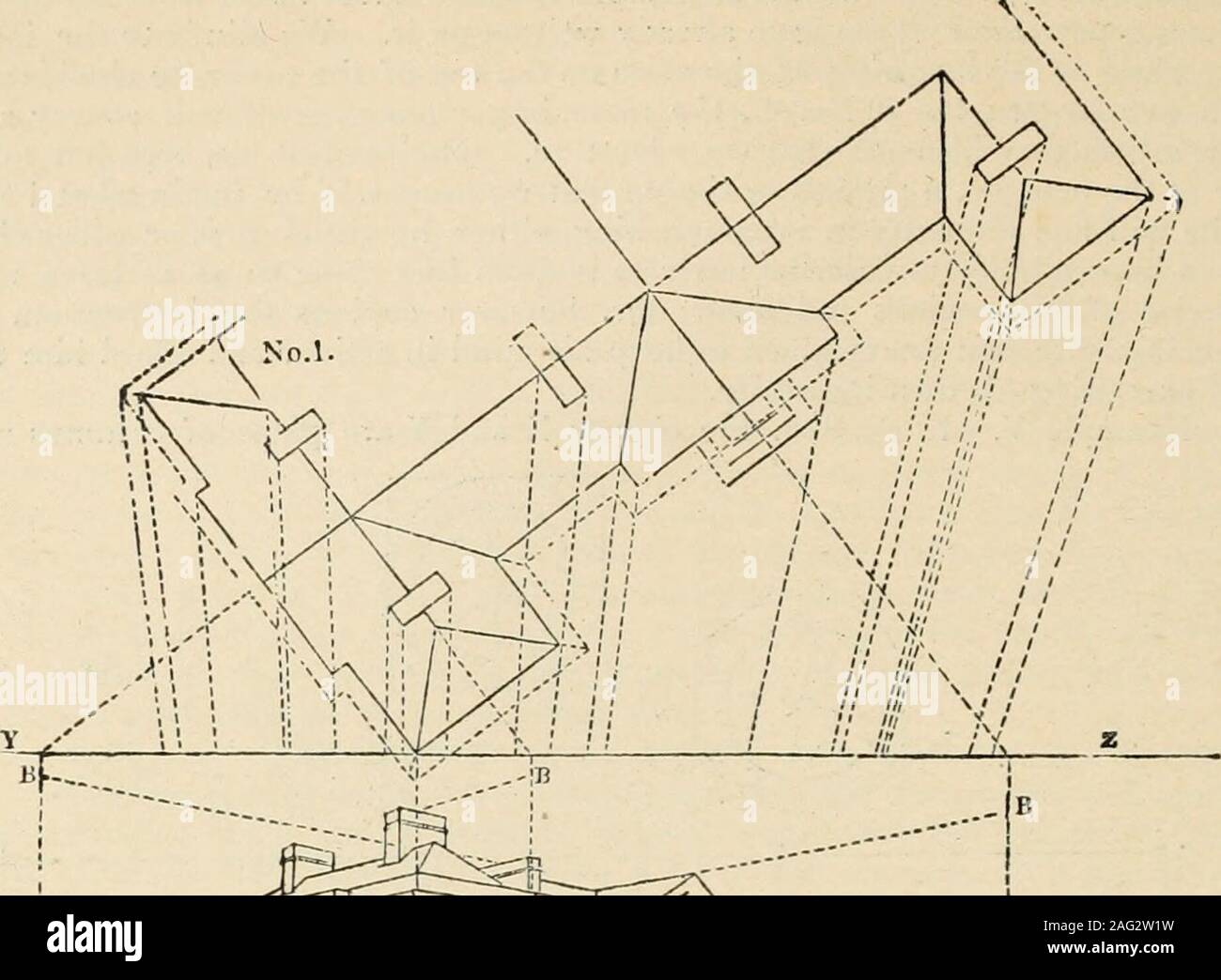 . Eine Enzyklopädie der Architektur, historische, theoretische und praktische. Neue Ed., Rev., Teile neu geschrieben und mit Ergänzungen von Wyatt Papworth. e differentheights, Guide die Bildung von Kreisen innerhalb und um tlieni, von denen die oberen onesonly, zur Vermeidung von Verwirrung, in die perspektivische Darstellung angezeigt werden. In eachseries, die extreme Breite der Darstellung des Kreises durch optische Strahlung bezogen werden kann, ASAT/-,/./;. 2441. Bei Z und Z (Nr. ; ?. Und 2.) sind der Plan und die Erhöhung von Arkade, von Whichit wird gesehen werden, dass das Prinzip des Einschreibens Quadrate und Diagonalen ist eq Stockfoto