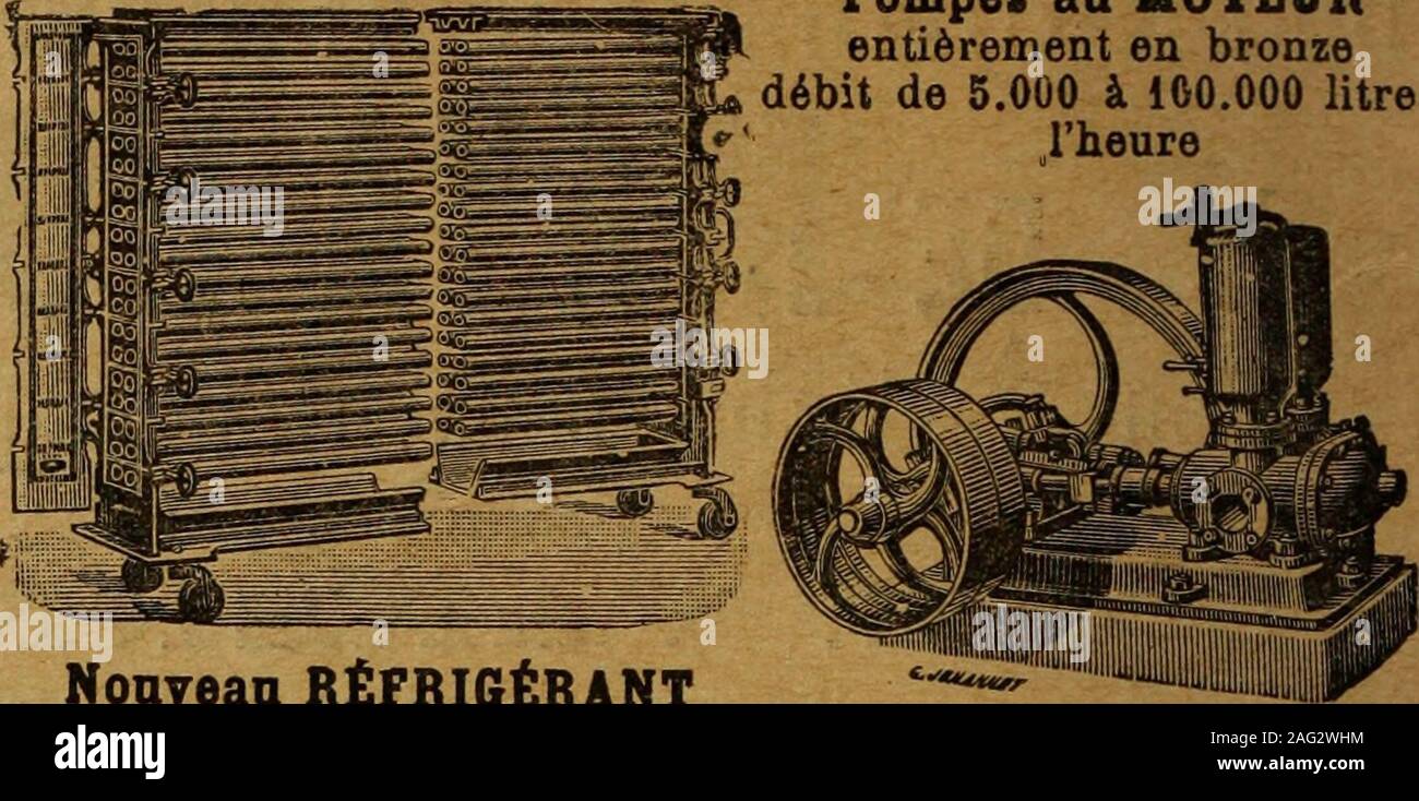 . Revue de Weinbau: gefunden worden, der besagte, de l'agriculture de Régions Viticoles. Brov Nonveaa RÉFRIGÉRANT. S. G. D.G. pour le refroidissement de moâts de vin. "TRAITÉ DE WEINBEREITUNG dOr Médaille de la Societe des Agriculteurs de Franee. - 44 Figuren dans le texte p^^ ich RAYIVI OI ^D BRUNET/rn Bureaux de la Revue Ingénieur agronome, Prop^ o-Viticulteur * | FR. DU Paris, 1, Rue Le Goff ( ¥ •) TRAITEMENT DES VINS BLANCS par lacide sulfureux liquide Procédé Laborde. - Breveté S. G. D.G. FILTJFtE LE GIJFtOIVr&gt; IIV Système Laborde et Bicharrette. B^^s. G. D.G. ETABLISSEMENTS OENOLOGIQUES LASMOLLES ET R. DE Stockfoto