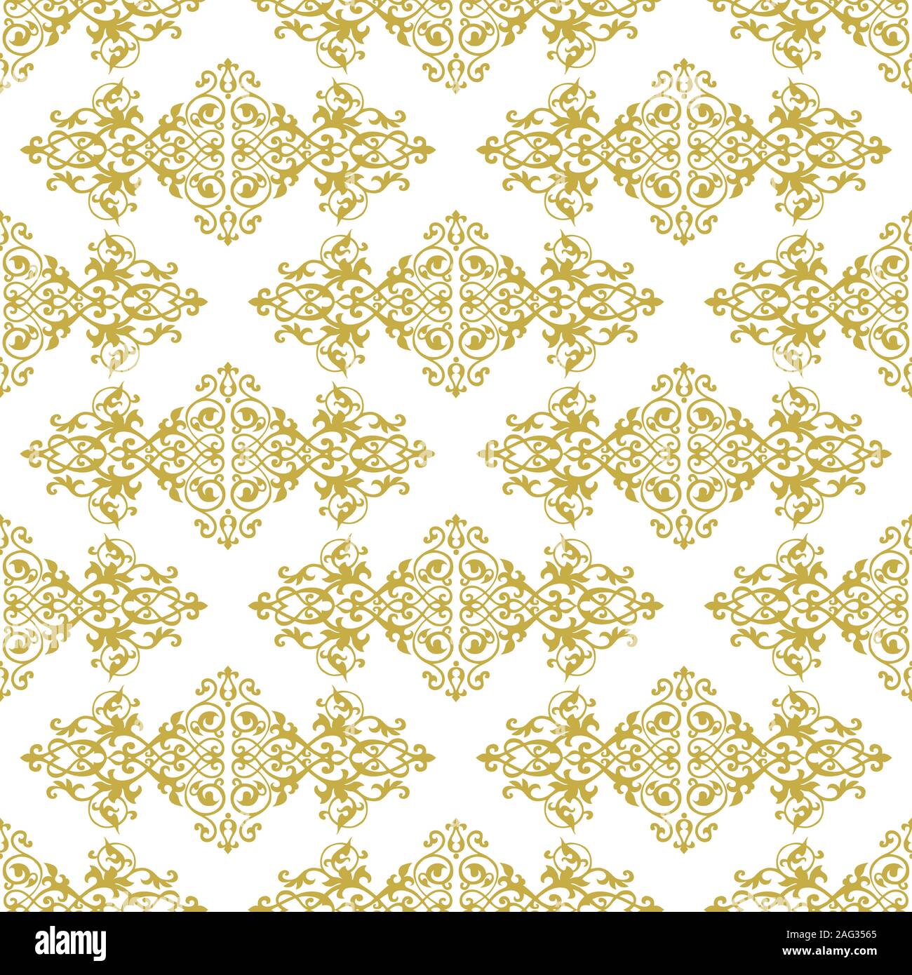 Fleur de Lis Arabische geometrische Muster Nahtlose wiederholen Hintergrund Stockfoto