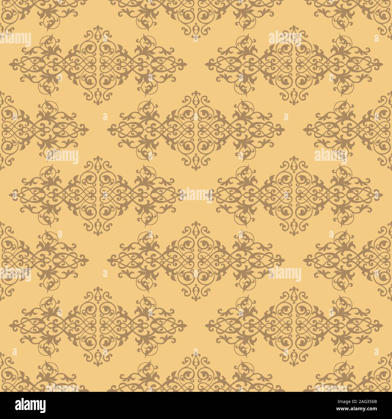 Fleur de Lis Arabische geometrische Muster Nahtlose wiederholen Hintergrund Stockfoto