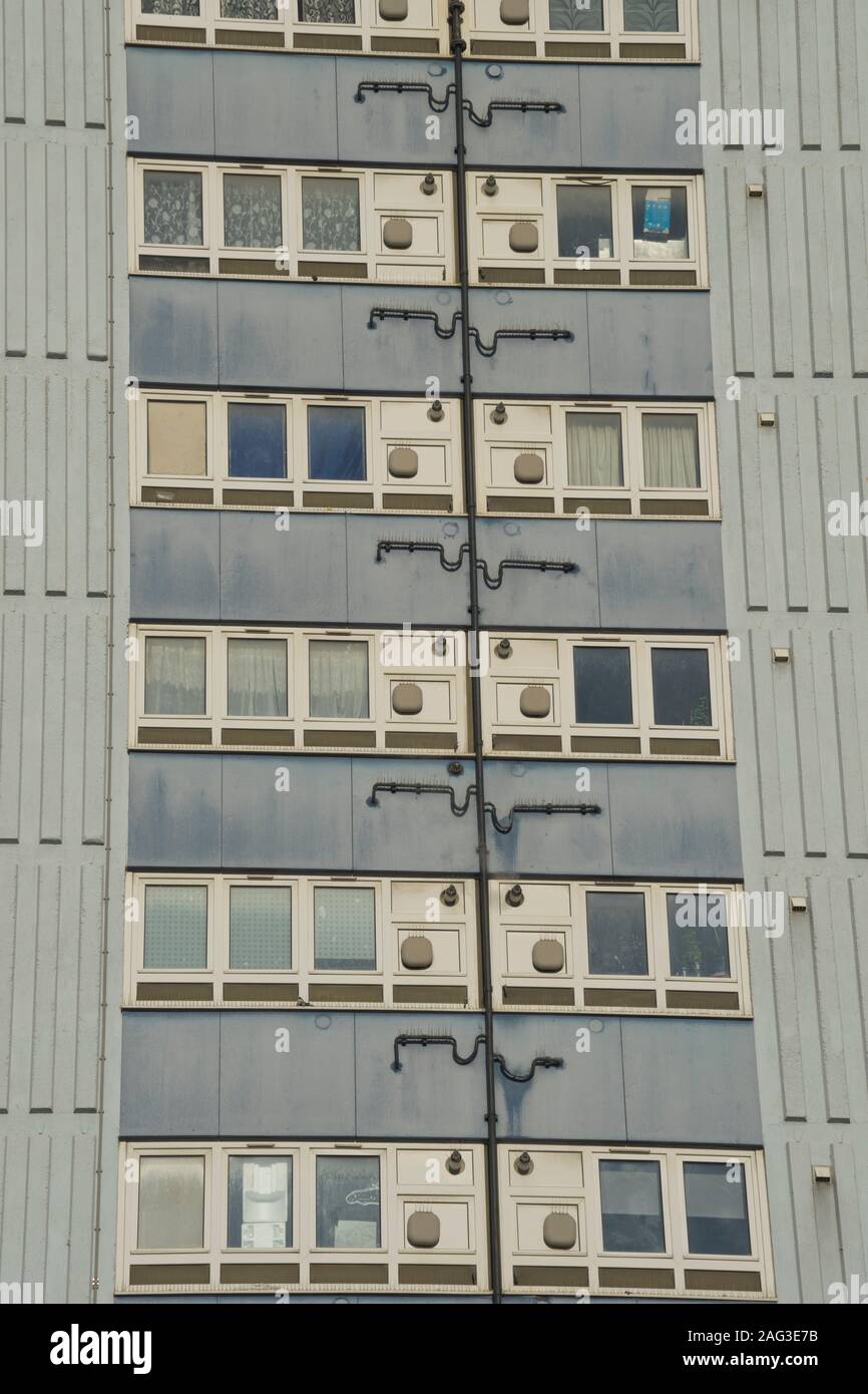Lokale Behörde Rat Block in West Ham, London, England, Großbritannien Stockfoto