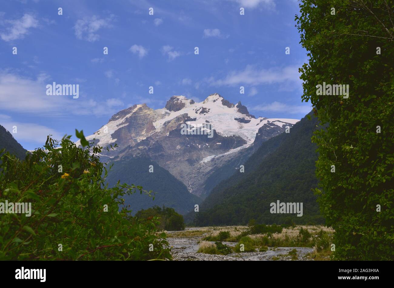 Monte Cerro Tronador, Chile Stockfoto