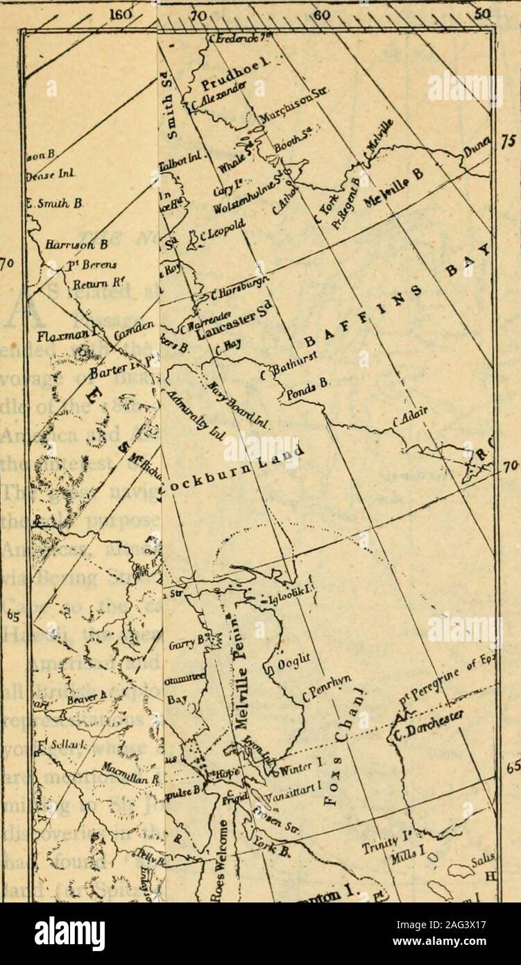 . Handbuch der Polar Entdeckungen. rd mit theflood und Southeastward mit der Ebbe war Daemon - gezeigt von den Beobachtungen. Die Beiträge der International Polar stationsmaintained am Point Barrow, 1881-83, werden dargelegt Inkapitel XVI. Sie umfassen die Entdeckung von MeadeRiver, ethnographische Studien und anderen wissenschaftlichen investiga-tionen, und praktisch die Erforschung dieser Region schließen. Reiche Goldvorkommen haben kürzlich erstellt Tausende von MENTO die Länder östlich von Bering Strait. Städte und Gemeinden thereexist mit allen modernen Verbesserungen; zwei Bahnen sind inoperation; und durch Kabel, Wireless Stockfoto