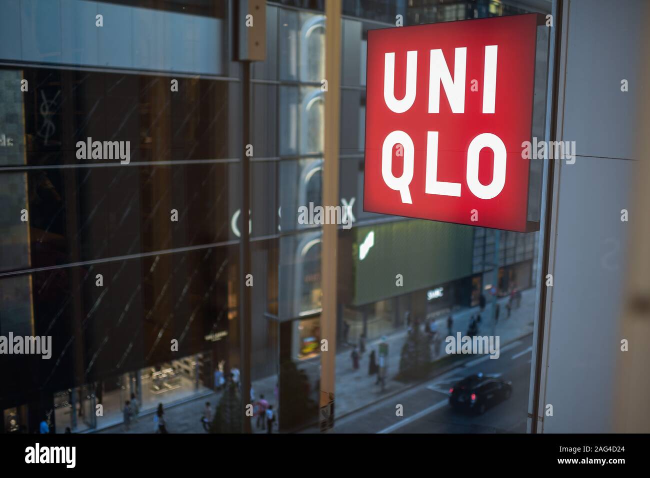 UNIQLO Ginza global Flagship Store, Tokio, Japan Stockfoto