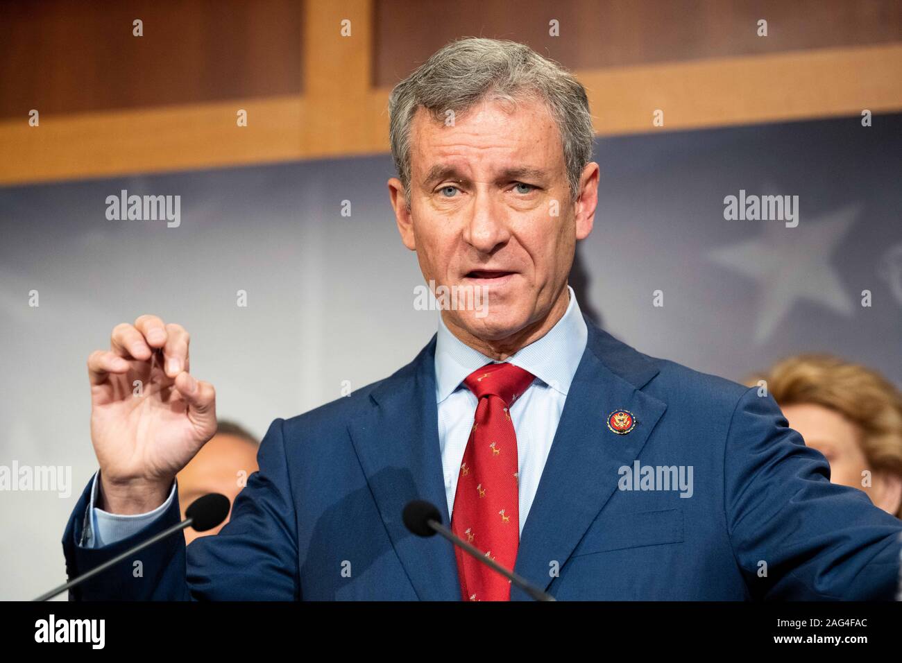 Washington, United States. 17 Dez, 2019. Dezember 17, 2019, Washington, DC, USA: US-Vertreter Matt Cartwright (D-PA) an eine demokratische Presse Konferenz über US-Senator Mitch McConnell (R-KY) legislative Agenda. (Foto von Michael Brochstein/Sipa USA) Credit: Sipa USA/Alamy leben Nachrichten Stockfoto