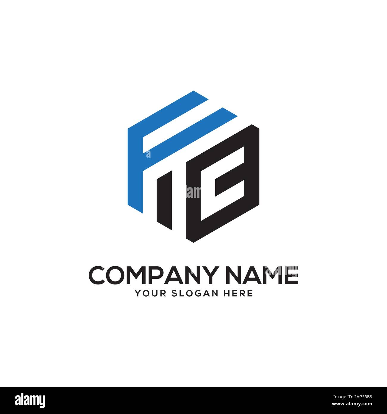 Eg initial Logo Inspiration, E- und C-Kombination logo Vektor mit sechseckigen Idee Stock Vektor
