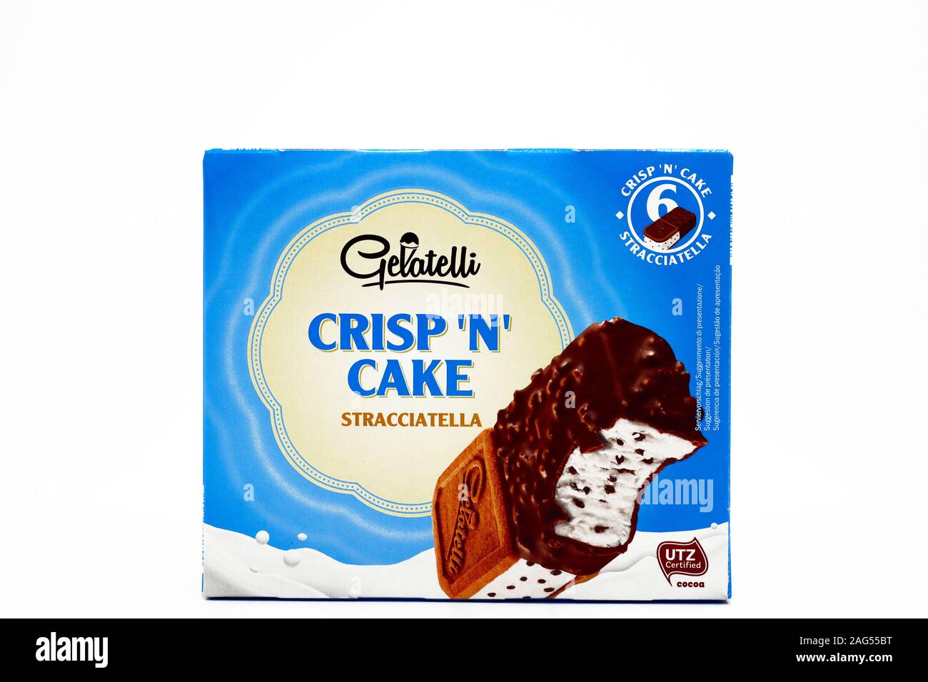 Gelatelli Crisp N Kuchen Eis Gelatelli Ist Eine Marke Der Lidl Stiftung Co Kg Supermarktkette Stockfotografie Alamy