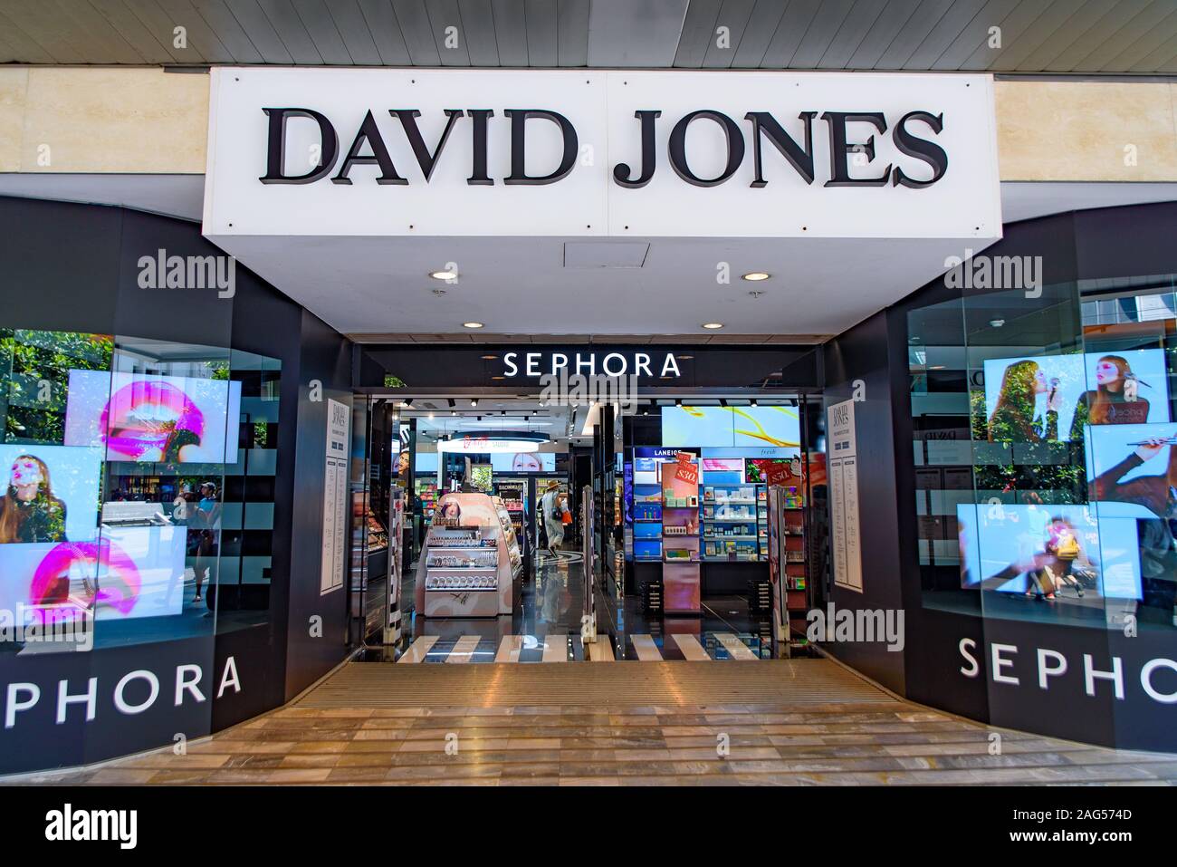 David Jones, eine australische Department Store, an der Bourke Street, Melbourne, Australien Stockfoto