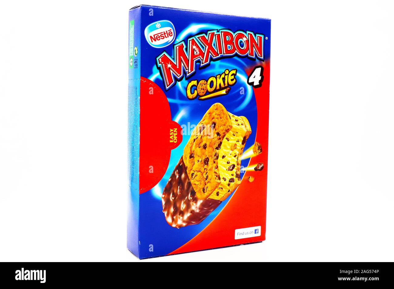 MAXIBON Eis. Maxibon ist eine Marke der Nestlé Stockfoto